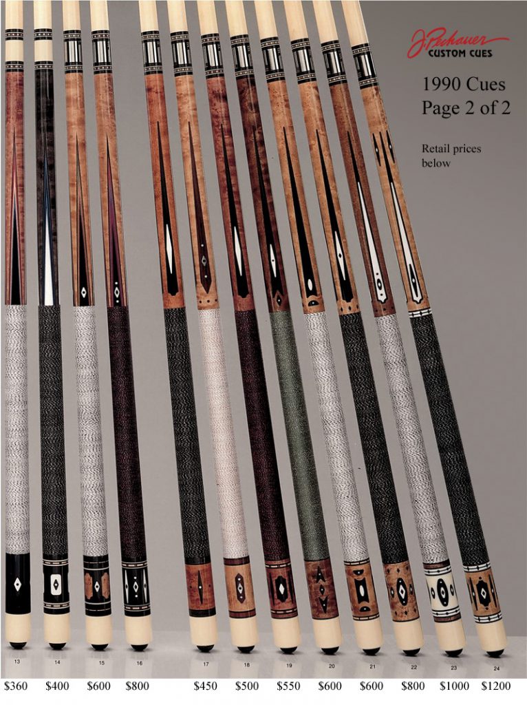 Retired Cues - Pechauer Custom Cues