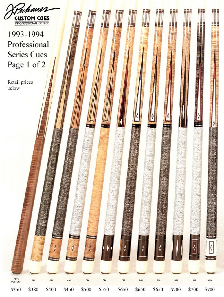 Retired Cues - Pechauer Custom Cues