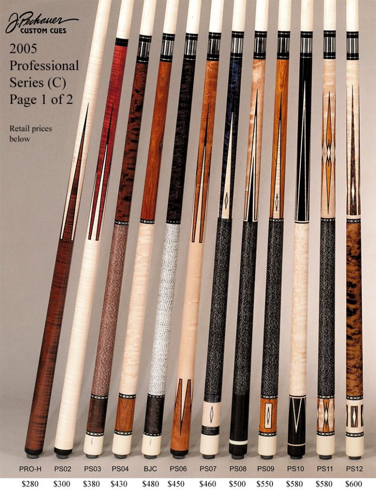 Retired Cues - Pechauer Custom Cues