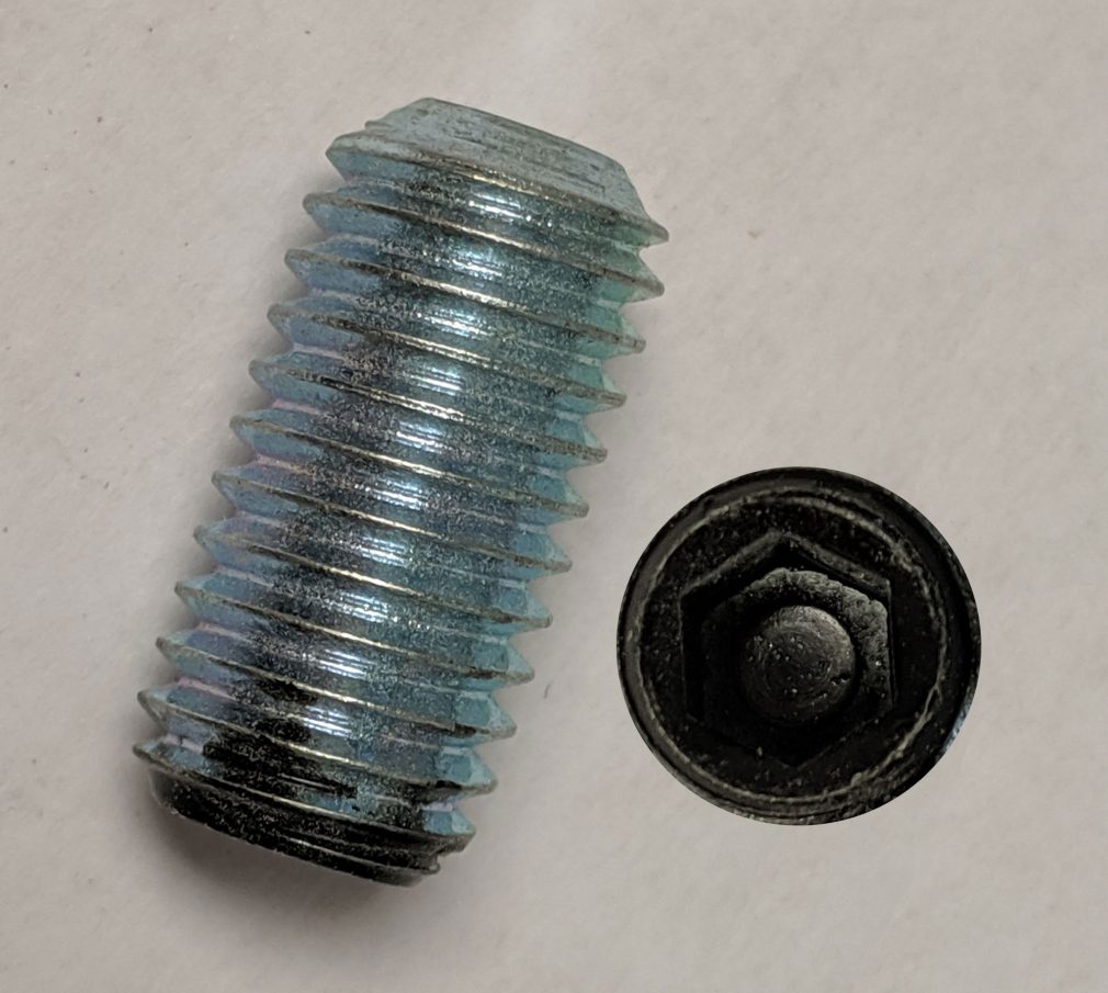 Image of black weight screw