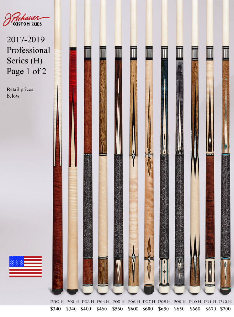 Retired Cues - Pechauer Custom Cues