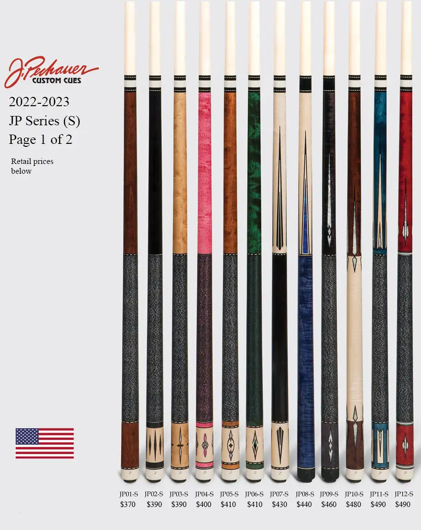 Retired Cues - J Pechauer Custom Cues