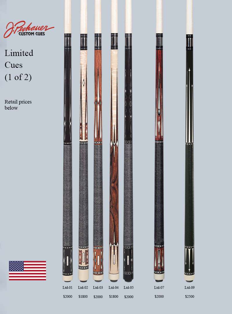 Retired Cues - J Pechauer Custom Cues